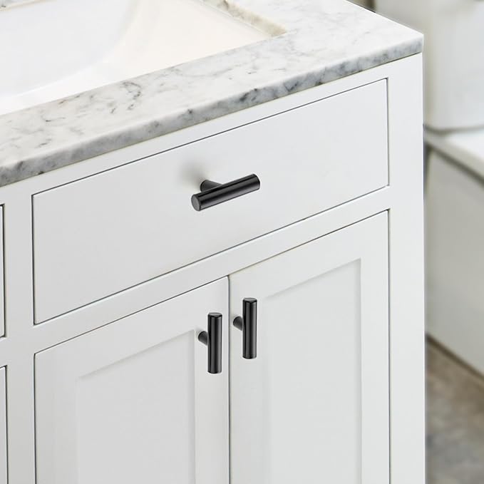 JOY DECOR 40 Pack Cabinet Knobs, Black Cabinet Handles, 2in Kitchen Cabinet Knobs, Single Hole Drawer Knobs for Dresser Drawers