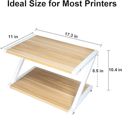 DUNCHATY Desktop Print Stand – Ergonomic Document Holder for Home Office, Study, and Work - Stable Printer Stand with Adjustable Anti-Skid Pad