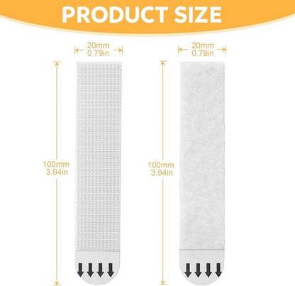 Sinnsally X-Large Picture Hanging Strips Heavy Duty,20-Pairs(40 Strips) Sticky Picture Hangers for Walls Hanging Without Nail,Damage Free No Nails Refill Adhesive Poster Frame Mounting,White