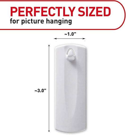 Command Sawtooth Picture Hangers, 4 Frame Hangers and 8 Command Strips, Damage-Free Hanging Sawtooth Frames, No Tools Wall Hooks for Christmas Decorations, Holds up to 4 lb (Pack of 2)