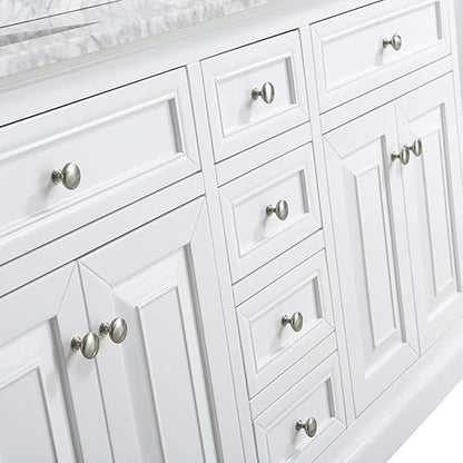 homdiy 30 Pack Cabinet Knobs Brushed Nickel Drawer Knobs - Solid Zinc Alloy Kitchen Pulls Modern Cabinet Hardware for Dresser Drawers