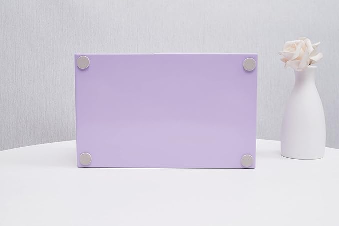 Annova Mesh Desk Organizer Office with 7 Compartments + Drawer/Desk Tidy Candy/Pen Holder/Multifunctional Organizer (Light Purple)