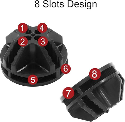 20 Pcs Wire Cube Connectors, Plastic Grid Cube Organizer Connector for Modular Closet Storage Organizer & Wire Shelving (Black)