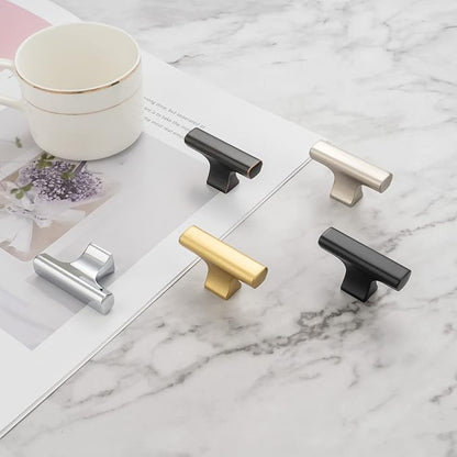 KOOFIZO 20-Pack Cabinet Knob - Brushed Gold Pull Handle (50mm / 2 Inch), K20 Solid Hardware for Kitchen Cupboard Door, Bedroom Dresser Drawer, Bathroom Wardrobe