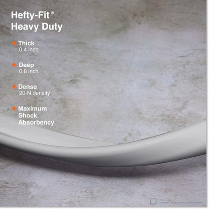 Roving Cove HeftyFit Edge Protector for Baby Proofing (9ft Large Edge Only), Heavy-Duty Soft Furniture Edge Bumper Guards, Desk Edge Cushion, Wall Corner Covers, 3M Adhesive, Stone Grey