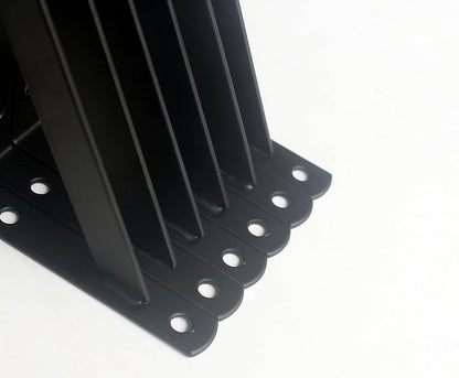 8 Pack L6 x H 3.5" Black Heavy Duty Shelf Brackets with Screws Metal Shelf Brackets Shelf Support Angle Brackets for Shelves L Brackets Heavy Duty Floating Shelf