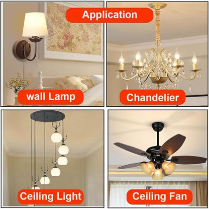 4 Inch Ceiling Light Fixture Mounting Bracket, 10 Sets Universal Light Crossbar with Screws for Pendant Lamps,Wall Lamps and Close to Ceiling Light (Circle)