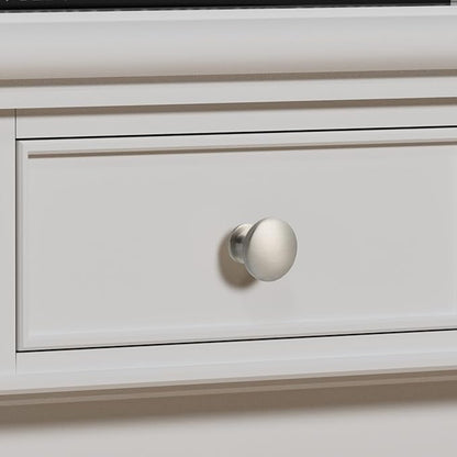 homdiy 10 Pack Cabinet Knobs Brushed Nickel Drawer Knobs Cabinet Hardware Solid Kitchen Pulls for Dresser Drawers