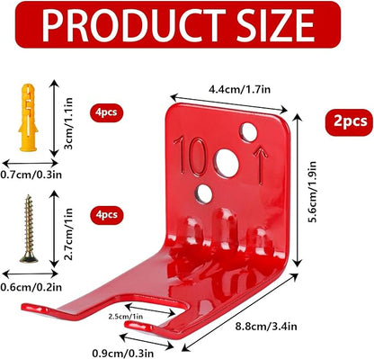 Fire Extinguisher Mounts & Brackets,2 Pack Fire Extinguisher Brackets and Holders,Wall Hook Holder Hanger for 10 lb fire Extinguisher Mount