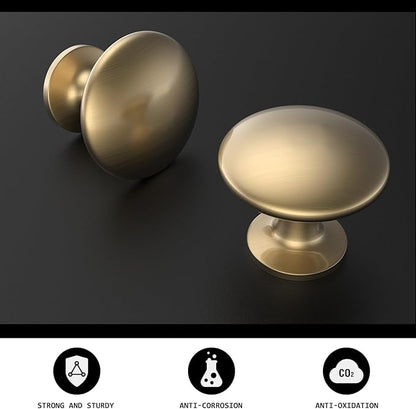 homdiy 30 Pack Champagne Bronze Cabinet Knobs Sold Zinc Alloy Drawer Knobs, Kitchen Cabinet Hardware for Dresser Drawer Cupboard