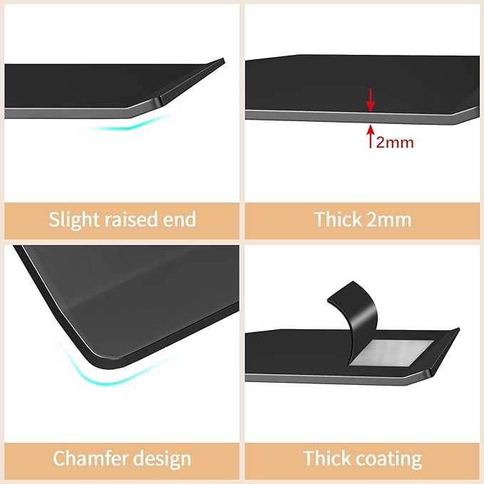 MKO 16" Floating Shelves for Wall, Long Metal Wall Mounted Shelf for Bathroom, Bedroom, Living Room, Kitchen, Display Hanging Shelves for Books/Storage/Room Decor 2 Packs, Black