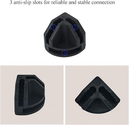 10Pcs Wire Cube Connectors, Black Wire Cube Storage Connectors Corner Wire Grid Cube Shelf Plastic Connectors Clips for Wire Cube Storage Shelving Unit and Modular Closet Organizer, SATONBEYI