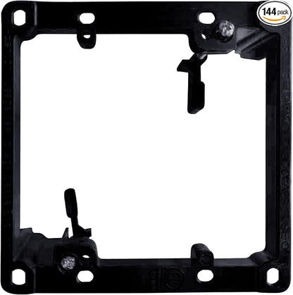 BestMounts Low Voltage Mounting Bracket 2 Gang, 144 Pack for Dual Gang Wall Plate, Telephone Wires, Network Cables, HDMI, Coaxial, Speaker Cables - Low Voltage Box Cable Wall Plate Bracket, Mud Ring