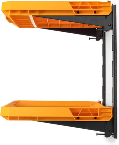 ToughBuilt 2-Shelf Storage, Wall Mounted Garage Organizer Shelves, StackTech System