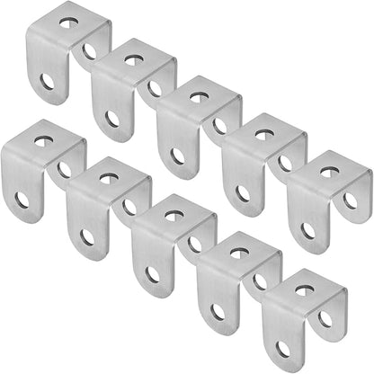 GBGS U Bracket 1-1/2",304 Stainless Steel,10 Pack