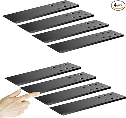 Hidden Granite Countertop Support Brackets 8 Pack 14" L x 2.5" W,3/8" Thick Heavy Duty Counter top Brackets,Flat Black Wall Mount Support Countertop Overhang Support for Quartz, Wood, Concrete,Island