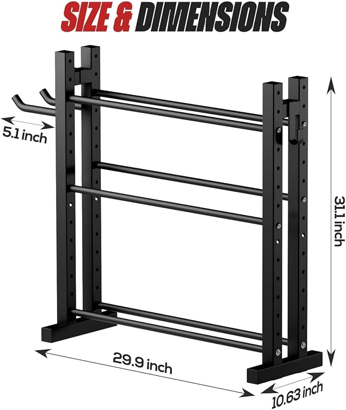 3-Tier Dumbbell Rack Stand Only, Weight Rack for Home Gym Dumbbells, Adjustable Height, Compact Design, 1000LB Capacity Dumbbell Storage for Home Use