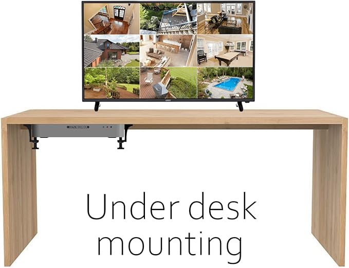 Adjustable Brackets Wall Bracket for DVR NVR Router Switch Mini PC Console Freeview Cable Box Wall Mount Modem - Universal Hideit Wall & Under Desk Mount for Devices 1.18-2 inches Thick Made in UK