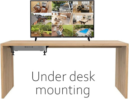 Adjustable Brackets Wall Bracket for DVR NVR Router Switch Mini PC Console Freeview Cable Box Wall Mount Modem - Universal Hideit Wall & Under Desk Mount for Devices 1.18-2 inches Thick Made in UK