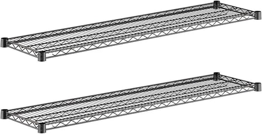2-Pack Black 14" x 54" Additional Wire Shelf for Shelving Units, Replacement Shelves for Wire Rack