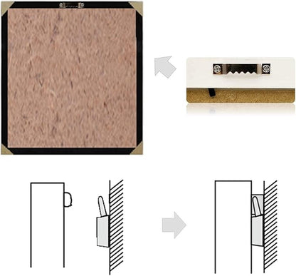 50 Pack Large Sawtooth Picture Hangers Steel Picture Hangers Picture Frames Hangers with Screws Picture Hang Solutions, for Hanging Clock Paintings Artwork Picture Frame Hook Photos (Silver)
