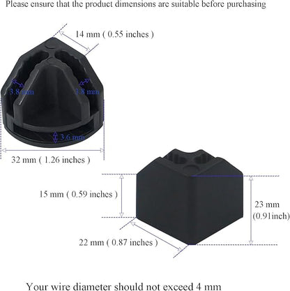 10Pcs Wire Cube Connectors, Black Wire Cube Storage Connectors Corner Wire Grid Cube Shelf Plastic Connectors Clips for Wire Cube Storage Shelving Unit and Modular Closet Organizer, SATONBEYI