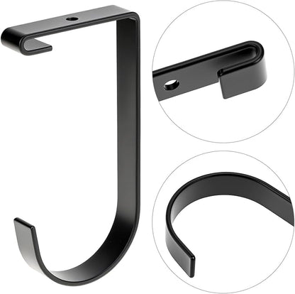 QWORK Bike Hooks for Garage Ceiling Mount Rack, 4 Pack Wall Shelving Hooks