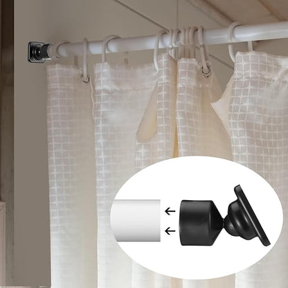 2 Sets Angled Shower Rod Mount for Sloped Walls Angled Wall Bracket for 25 mm Shower Bar Low Cost Solution