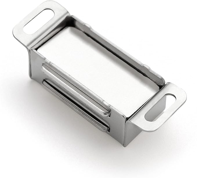 Ravinte 16 Pack Silver Magnetic Door Catch, Brushed Satin Nickel Cabinet Magnets, Strong Magnetic Catch Latch for Kitchen Cabinets, Drawers & Cupboards, Stainless Steel Closures