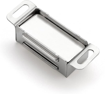 Ravinte 20 Pack Silver Magnetic Door Catch, Brushed Satin Nickel Cabinet Magnets, Strong Magnetic Catch Latch for Kitchen Cabinets, Drawers & Cupboards, Stainless Steel Closures