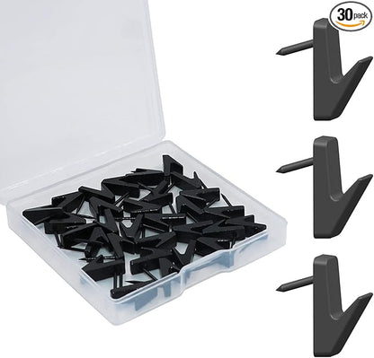 30 PCS Picture Hanging Nails Hooks, Push Pins Thumbtacks for Wall, Wall Hooks Picture Hangers, Renter Freindly Decor Small Nails for Hanging Pictures Tapestry Frame Art