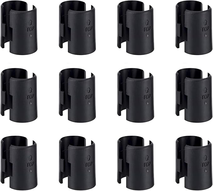Wire Shelf Clips 24 Pack Wire Rack Lock Clip Replacements for 3/4 Inch Post Fit for Wire Shelving Sleeves System