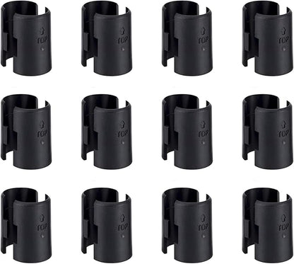Wire Shelf Clips 24 Pack Wire Rack Lock Clip Replacements for 3/4 Inch Post Fit for Wire Shelving Sleeves System