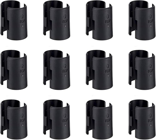 Wire Shelf Clips 24 Pack Wire Rack Lock Clip Replacements for 3/4 Inch Post Fit for Wire Shelving Sleeves System