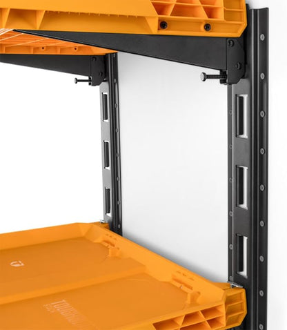 ToughBuilt 2-Shelf Storage, Wall Mounted Garage Organizer Shelves, StackTech System
