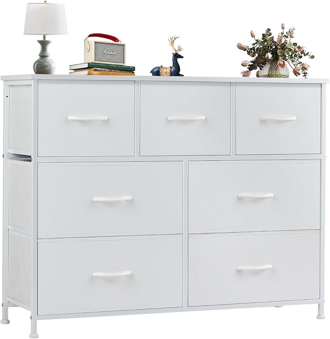 OLIXIS Dresser for Bedroom with 7 Drawers, Wide Fabric Dresser for Storage and Organization, Bedroom Dressers, Chest of Drawers for Living Room, Closet