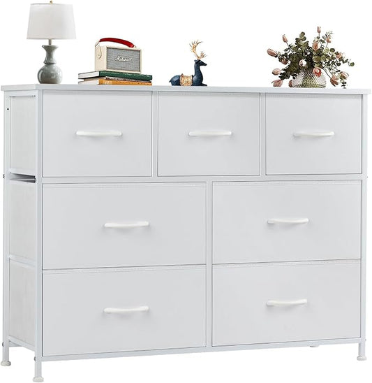 OLIXIS Dresser for Bedroom with 7 Drawers, Wide Fabric Dresser for Storage and Organization, Bedroom Dressers, Chest of Drawers for Living Room, Closet