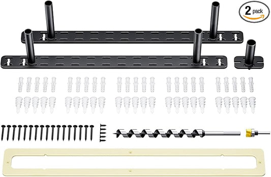 2pcs Floating Shelf Hardware Heavy Duty Hidden Shelf Brackets Support,Wall Mounting Invisible Floating Shelves Bracket with Jig (22" x 4" x 1.5" with Tools)