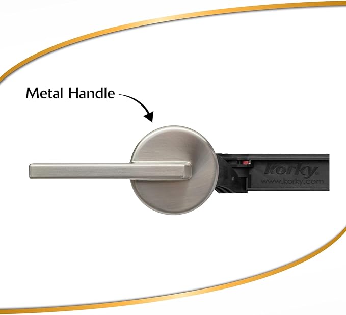 Korky StrongARM Metal Toilet Handle and Lever - Universal to Fit Front, Angled, Side, Left, and Right Mount Toilets - Contemporary Style in Brushed Nickel