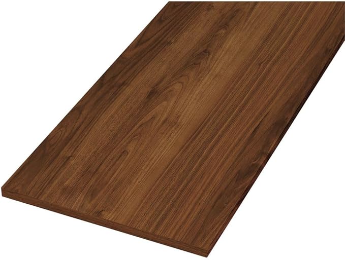 ウッドワン Wood ONE STT0450K-D1I-DK Finish Shelf, Woodgrain Pattern, Thickness 0.8 inches (20 mm), Thread Surface, Depth 13.8 inches (350 mm), Frontage 17.7 inches (450 mm), Dark Brown (Walnut Pattern)
