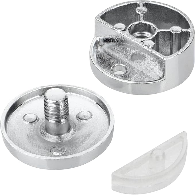 Upgraded 3-5mm Frameless Mirror Mounting Hardware 4 Pack Dual-Screw Fixing Mirror Mounting Kit with Heavy Duty Long Screws & Anchors