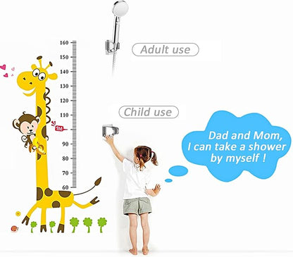 KAIYING Self Adhesive Handheld Shower Head Mount, Adjustable Angle RV & Bathroom Wand Holder, Universal ABS Chrome Bracket