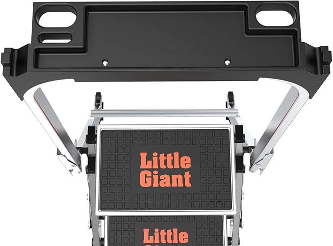 Little Giant Ladders, Safety Step, 3-Step, 3 Foot, Step Stool, Aluminum, Type 1A, 300 lbs Weight Rating, (10310BA)