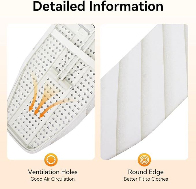 Wall-Mounted Ironing Board, 180° Swivel Retractable Ironing Board w/Cover 38.7" x 11.8" Clothes Ironing Table for Small Spaces, Laundry Room, Home