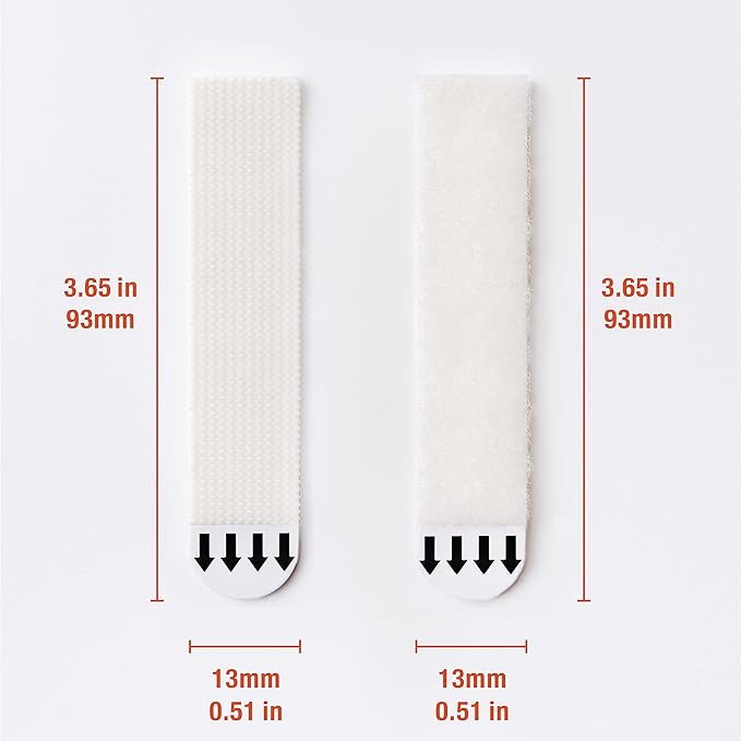 28-Pairs(56 Strips) Large Narrow Picture Hanging Strips, Removable Hook and Loop Tape Damage Free, Waterproof Adhesive Strips for Frame Hanging, Heavy Duty