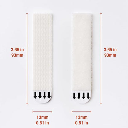 28-Pairs(56 Strips) Large Narrow Picture Hanging Strips, Removable Hook and Loop Tape Damage Free, Waterproof Adhesive Strips for Frame Hanging, Heavy Duty