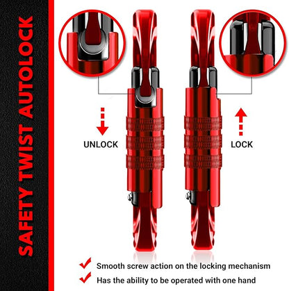 12kN (2697 lbs) Heavy Duty Carabiner Clips, for Securing Pets, Outdoor, Camping, Hiking, Hammock, Dog Leash Harness, Keychains