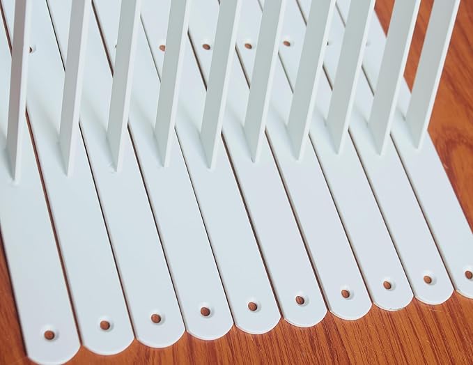 12 Pack L22 x H 12" White Heavy Duty Shelf Brackets with Screws Metal Shelf Brackets Shelf Support Angle Brackets for Shelves L Brackets Heavy Duty Floating Shelf