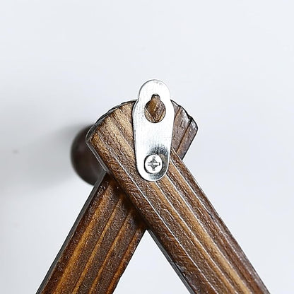 AMAPON Accordion Style Expandable Wall Wooden Coat Rack 13 Hooks (Pegs) Hang Hats Jackets Coffee Mug Purses Necklaces Towels Cap Leash Scarves Data Line Kitchenware (Walnut)