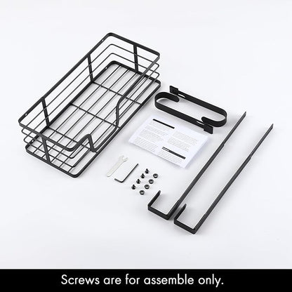 KES Over The Door Ironing Board Holder Door Mount T Shape Ironing Board Hanger Iron Holder Fit for 1 3/4 Doors Matte Black, HIR500B-BK